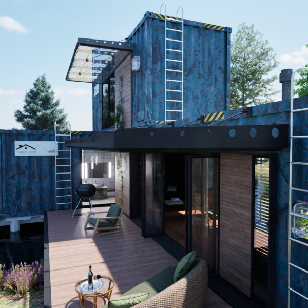 Containerhuis 3 containers